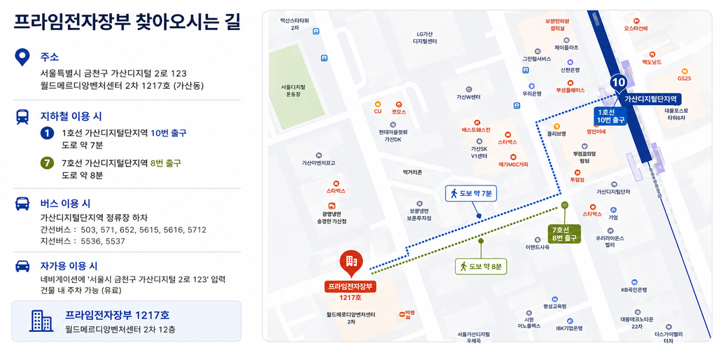오시는길